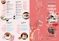 Fullet informatiu de les XVI Jornades de la Tonyina