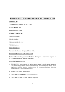 Hoja de Seguridad Desmoldante