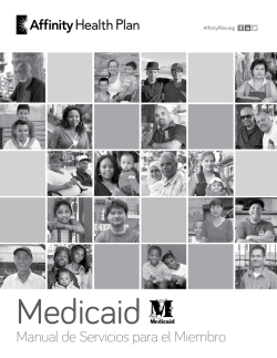 Manual de Servicios para el Miembro
