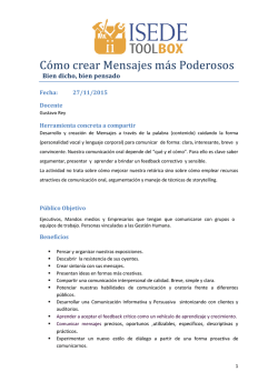 C&oacute;mo crear Mensajes m&aacute;s Poderosos