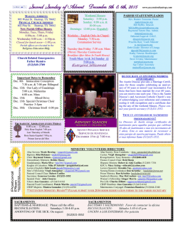 November 29, 2015 - Ascension Catholic Church