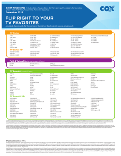 FLIP RIGHT TO YOUR TV FAVORITES