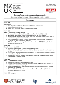 Programa - A&ntilde;o Dual | M&eacute;xico &ndash; Reino Unido 2015