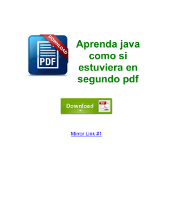 Aprenda java como si estuviera en segundo pdf