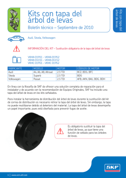 Kits con tapa del &aacute;rbol de levas