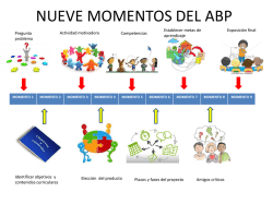 NUEVE MOMENTOS DEL APRENDIZAJE BASADO EN PROYECTOS
