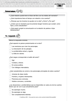 CINCO PARA LAS NUEVE Y OTROS CUENTOS