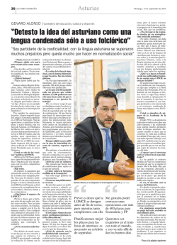 entrevista a genaro alonso consejero de educaci&oacute;n y cultura