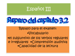 Esp III Avancemos 3 Capitulo 3.2 test review