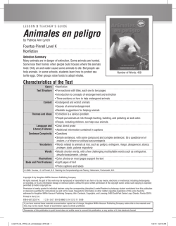 Animales en peligro - Houghton Mifflin Harcourt