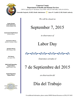 Cameron County Health Department