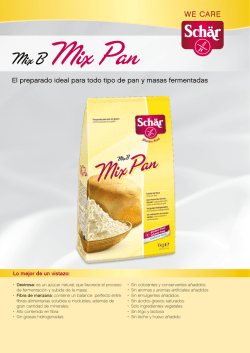 El preparado ideal para todo tipo de pan y masas fermentadas