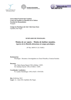 Programa - Centro de Estudios en Filosof&iacute;a de la Cultura