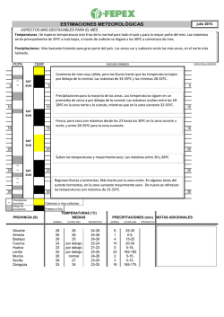 ESTIMACIONES METEOROL&Oacute;GICAS