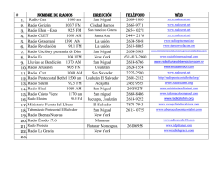 Radios unidas en el d&iacute;a nacional de clamor