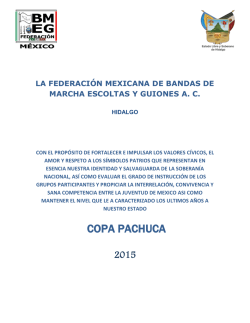 COPA PACHUCA - federaci&oacute;n mexicana de bandas de marcha