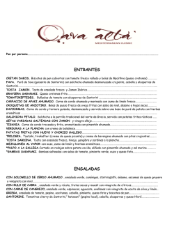 ENTRANTES ENSALADAS