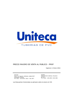 PRECIO MAXIMO DE VENTA AL PUBLICO - PMVP