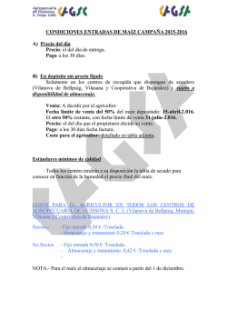 Entrada Campa&ntilde;a Ma&iacute;z 2015