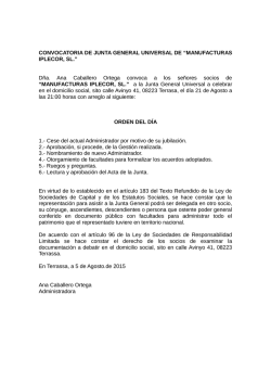 junta de accionistas