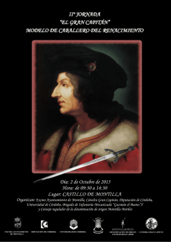 II&ordm; JORNADA &ldquo;EL GRAN CAPIT&Aacute;N&rdquo; MODELO DE CABALLERO DEL