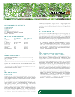 Ficha T&eacute;cnica Defensa
