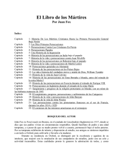 El Libro de los M&aacute;rtires