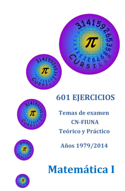 Matem&aacute;tica I - Bienvenido a Cursillo Pi