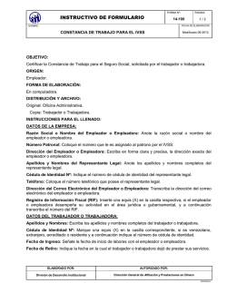 INSTRUCTIVO DE FORMULARIO