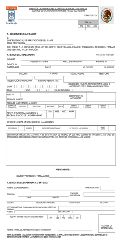 Formatos Issste (riesgos De Trabajo)