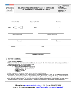 Descargar Solicitud y Requisitos - Departamento de Extranjer&iacute;a y