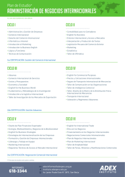 Administraci&oacute;n de negocios internacionales