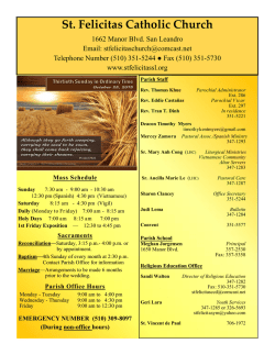 OCT 25, 2015 - stfelicitassl