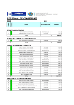 PERSONAL SE-CONRED 029