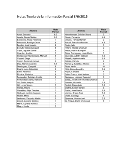 Notas Teor&iacute;a de la Informaci&oacute;n Parcial 8/6/2015