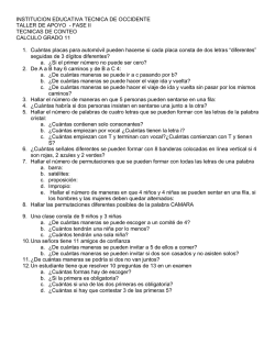 INSTITUCION EDUCATIVA TECNICA DE OCCIDENTE TALLER DE