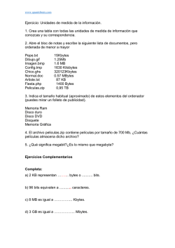 Ejercicio: Unidades de medida de la informaci&oacute;n. 1