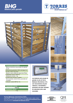 Balanza para ganado - Torres Balanzas Electr&oacute;nicas S.R.L.