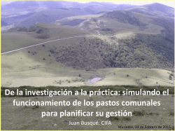 Gesti&oacute;n de los sistemas ganaderos de monta&ntilde;a: pastos y ganado