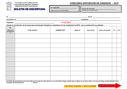 boletin de inscripcion feria de ganado 2015