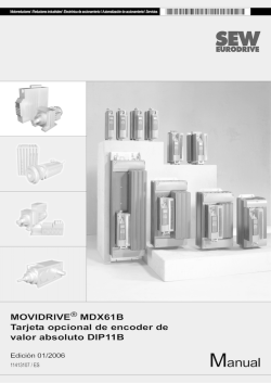 Tarjeta de Encoder Absoluto DIP11B de MOVIDRIVE&reg; MDX61B