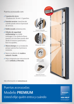 Folleto Puertas TESA SPA