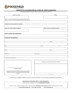 formato de autorizaci&oacute;n de cargo en tarjeta bancaria