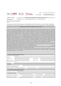 de de Director General de Admistraci&oacute;n Urbana * Los datos