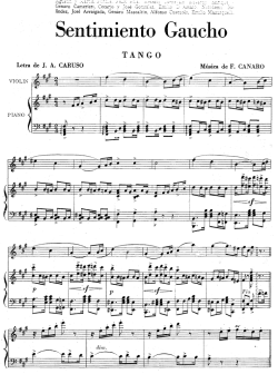 Sentimiento Gaucho - Partituras