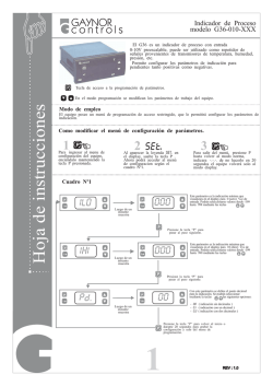 Hoja de instrucciones