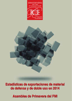 Estad&iacute;sticas de las exportaciones de material de defensa y de doble