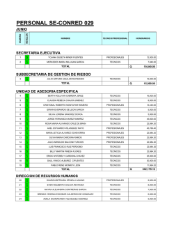 PERSONAL SE-CONRED 029