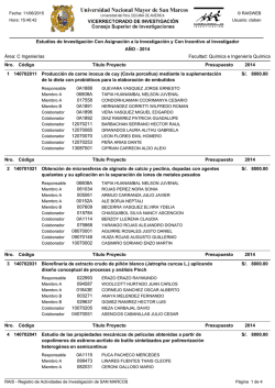 Facultad de Qu&iacute;mica e Ingenier&iacute;a Qu&iacute;mica