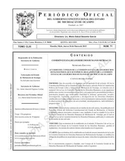 5a Secc COMISI&Oacute;N ESTATAL DE LOS DERECHOS HUMANOS DE